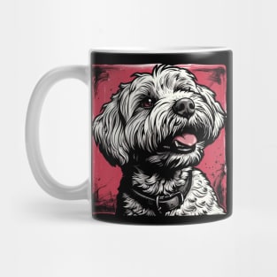 Retro Art Poodle Dog Lover Mug